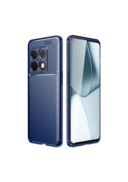One Plus 10 Pro Kılıf Rugged Armor Karbon Desenli Tam Koruma Silikon Kapak
