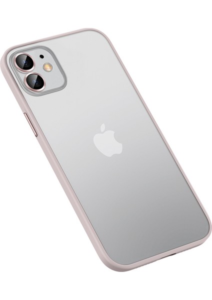 Apple iPhone 12 Kılıf Renkli Kenarlı Kamera Lens Koruyuculı Retro Kapak