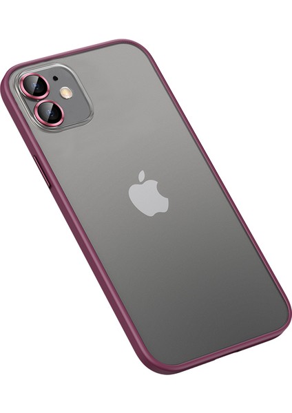Apple iPhone 11 Kılıf Renkli Kenarlı Kamera Lens Koruyuculı Retro Kapak