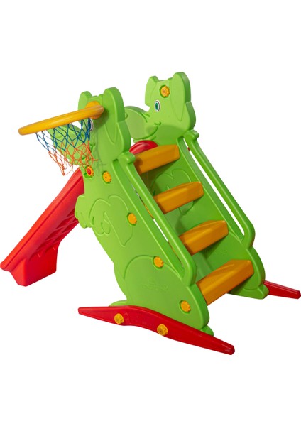 Figürlü Büyük Kaydırak - Basket Potası Eklentili - Oyun Parkı - Kaydırak fiyatları