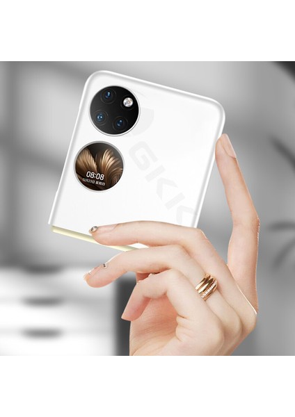 Huawei P50 Pocket Kılıf Renkli Sert Kipta Kapak fırsatları