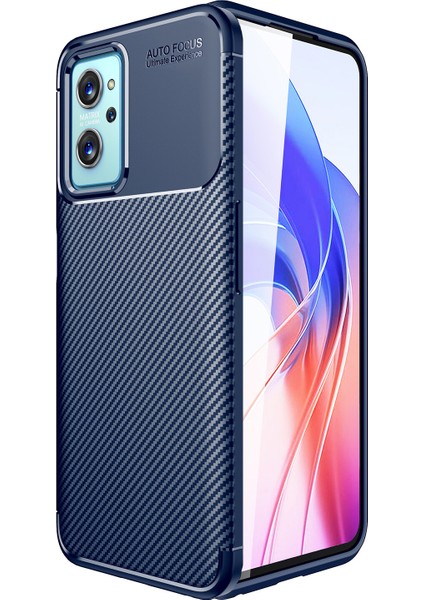 Oppo A96 4g Kılıf Karbon Desenli Lux Negro Silikon