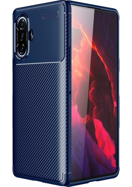 Xiaomi Redmi K40 Gaming Kılıf Karbon Desenli Lux Negro Silikon