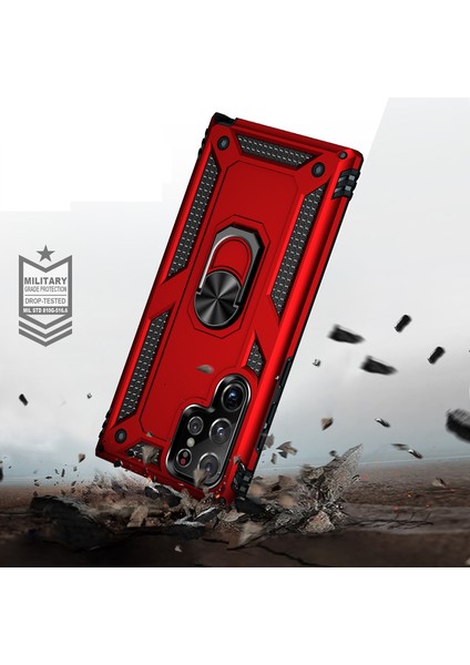 Samsung Galaxy S22 Plus Kılıf Ultra Korumalı Yüzüklü Manyetik Vega Kapak