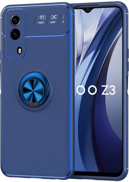 Vivo Y53S Kılıf Yüzüklü Manyetik Ravel Silikon