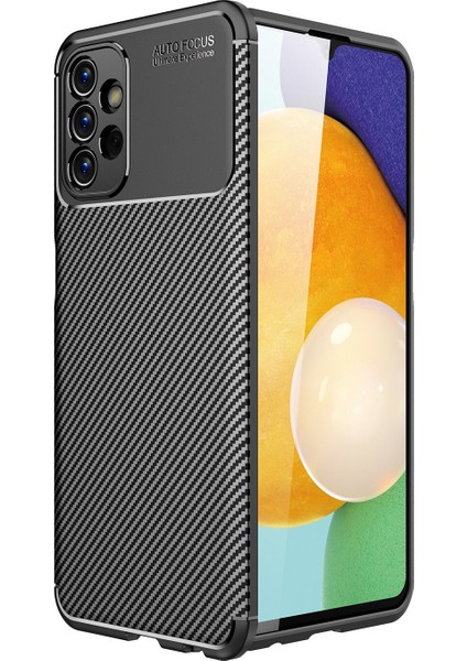 Samsung Galaxy A13 4g Kılıf Karbon Desenli Lux Negro Silikon