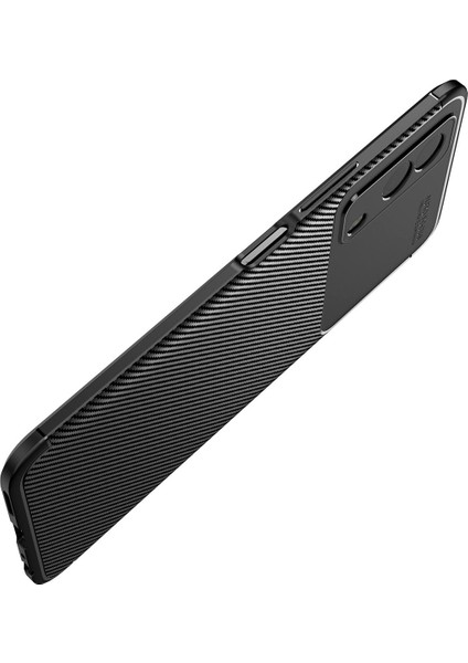 Vivo Y53S Kılıf Karbon Desenli Lux Negro Silikon