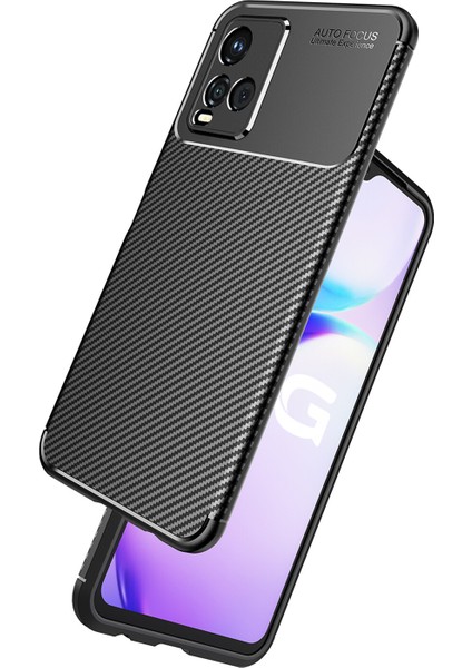Vivo Y21 Kılıf Karbon Desenli Lux Negro Silikon fırsatları