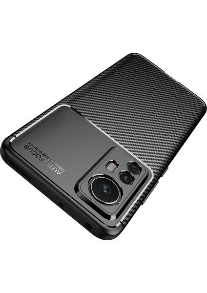 Xiaomi 12 Pro Kılıf Karbon Desenli Lux Negro Silikon