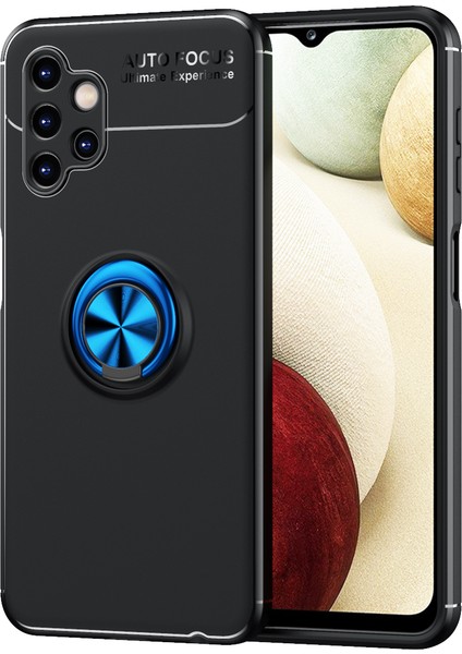 Samsung Galaxy A13 4g Kılıf Yüzüklü Manyetik Ravel Silikon