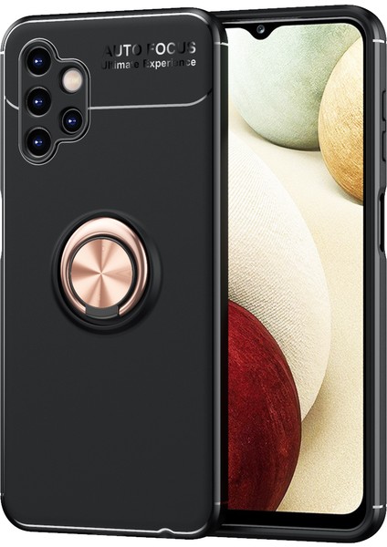 Samsung Galaxy A13 4g Kılıf Yüzüklü Manyetik Ravel Silikon