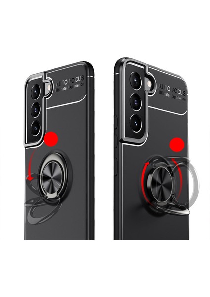 Samsung Galaxy S22 Kılıf Yüzüklü Manyetik Ravel Silikon modelleri