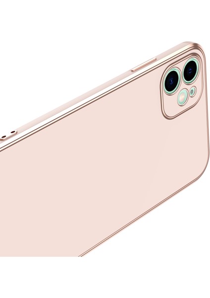 Apple Iphone 12 Kılıf Renkli Parlak Kenarlı Laser Bark Silikon
