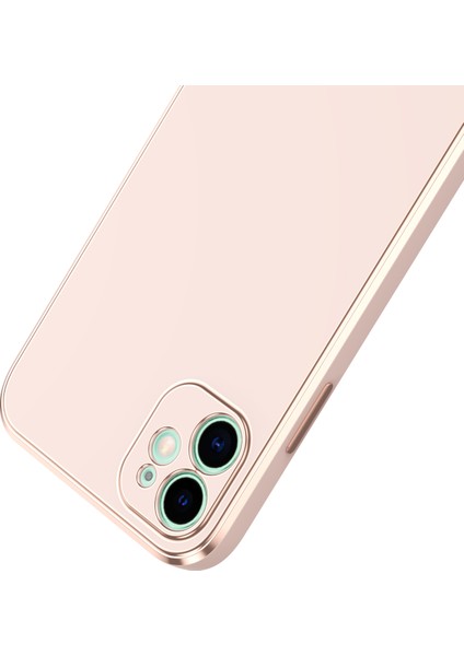 Apple Iphone 12 Kılıf Renkli Parlak Kenarlı Laser Bark Silikon