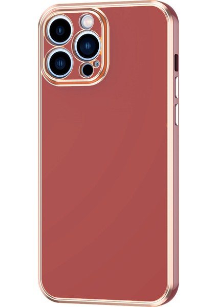 Apple Iphone 13 Pro Max Kılıf Renkli Parlak Kenarlı Laser Bark Silikon
