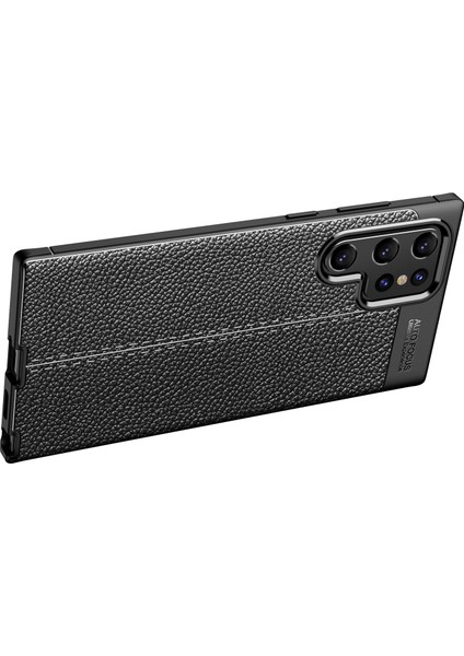 Samsung Galaxy S22 Ultra Kılıf Deri Desenli Lux Niss Silikon fırsatları