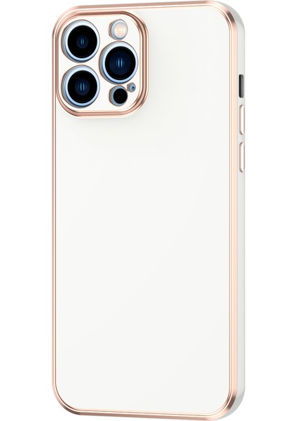Apple Iphone 13 Pro Max Kılıf Renkli Parlak Kenarlı Laser Bark Silikon