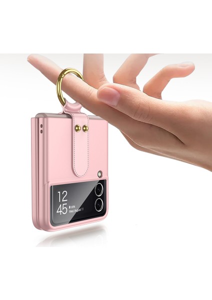 Samsung Galaxy Z Flip 3 Kılıf Yüzüklü Renkli Kipta Kapak fırsatları