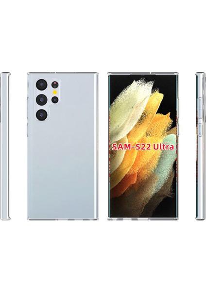 Samsung Galaxy S22 Ultra Kılıf Ultra Ince Şeffaf Silikon fiyatları