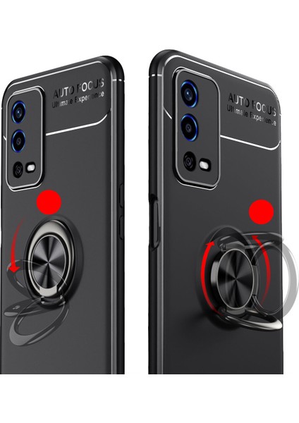 Oppo A55 4g Kılıf Yüzüklü Manyetik Ravel Silikon fırsatları