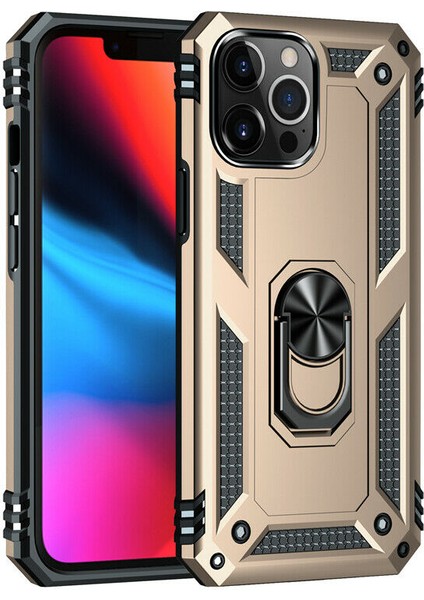 Apple Iphone 13 Pro Max Kılıf Ultra Koruma Yüzüklü Manyetik Vega Kapak
