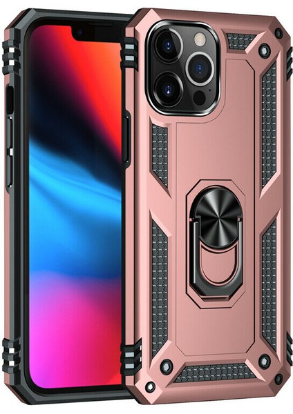 Apple Iphone 13 Pro Max Kılıf Ultra Koruma Yüzüklü Manyetik Vega Kapak