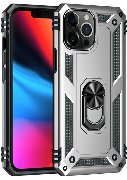 Apple Iphone 13 Pro Kılıf Ultra Koruma Yüzüklü Manyetik Vega Kapak