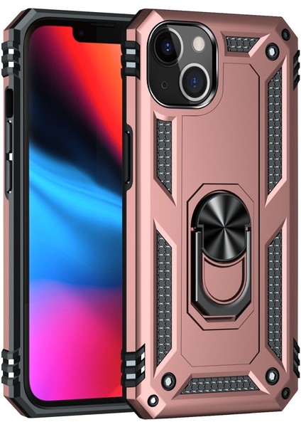 Apple Iphone 13 Kılıf Ultra Koruma Yüzüklü Manyetik Vega Kapak