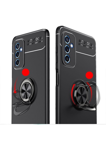 Samsung Galaxy M52 Kılıf Yüzüklü Manyetik Ravel Silikon modelleri