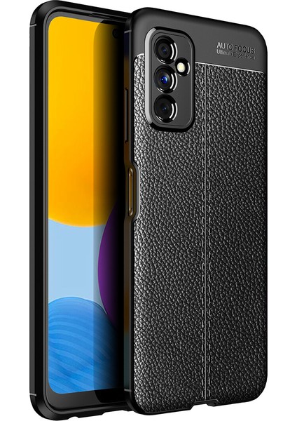 Samsung Galaxy M52 Kılıf Deri Desenli Lux Niss Silikon