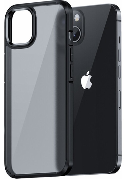 Apple Iphone 13 Kılıf Renkli Kenarlı Arkası Buzlu H-Boom Kapak