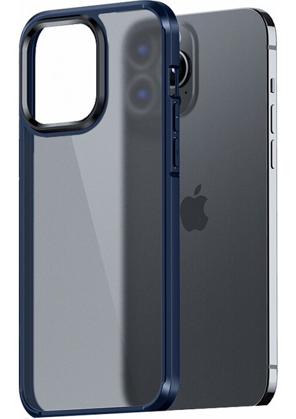 Apple Iphone 13 Pro Max Kılıf Renkli Kenarlı Arkası Buzlu H-Boom Kapak