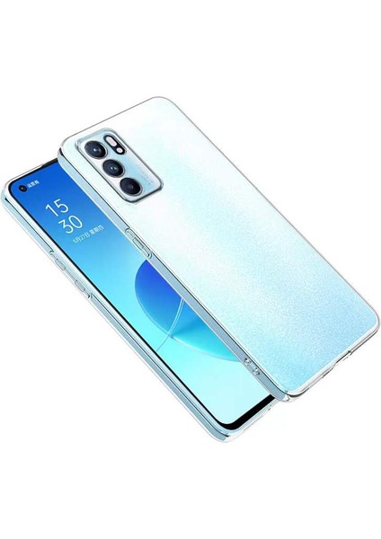 Oppo Reno 6 Kılıf Ultra Ince Şeffaf Silikon
