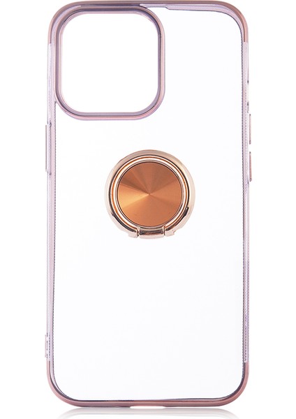 Apple Iphone 13 Pro Kılıf 4 Köşe Renkli Yüzüklü Gess Silikon