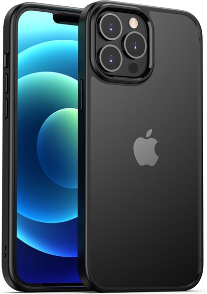 Apple Iphone 13 Pro Max Kılıf Renkli Silikon Kenarlı Hom Kapak