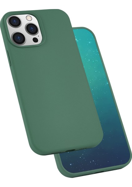 Apple Iphone 13 Pro Max Kılıf Içi Süet Lansman Silk Silikon
