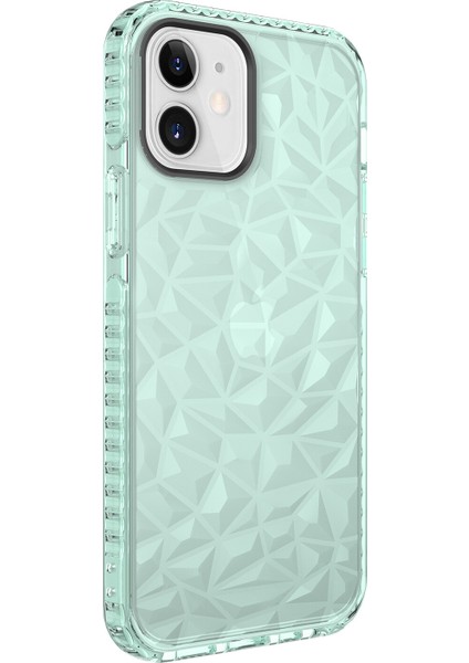 Apple Iphone 12 Kılıf Renkli Kabartmalı Prizma Buzz Kapak