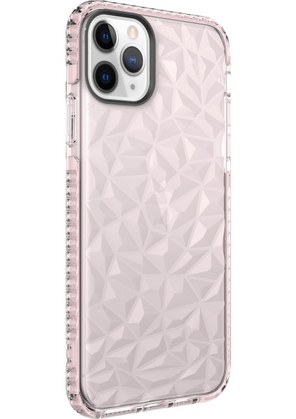 Apple Iphone 11 Pro Max Kılıf Renkli Kabartmalı Prizma Buzz Kapak