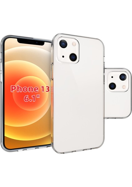 Apple Iphone 13 Kılıf Ultra Ince Şeffaf Silikon