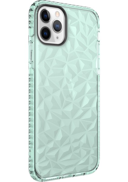 Apple Iphone 11 Pro Max Kılıf Renkli Kabartmalı Prizma Buzz Kapak