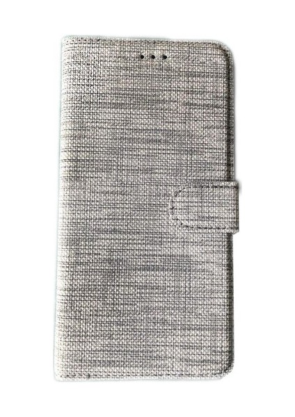 General Mobile Gm5 Plus Kılıf Kumaş Desenli Cüzdanlı Standlı Kapaklı Kılıf