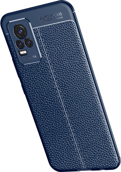 Vivo V21 E Kılıf Deri Desenli Lux Niss Silikon