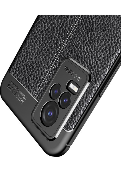 Vivo V21 E Kılıf Deri Desenli Lux Niss Silikon