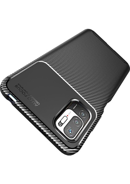Xiaomi Redmi Poco M3 Pro Kılıf Karbon Desenli Lux Negro Silikon