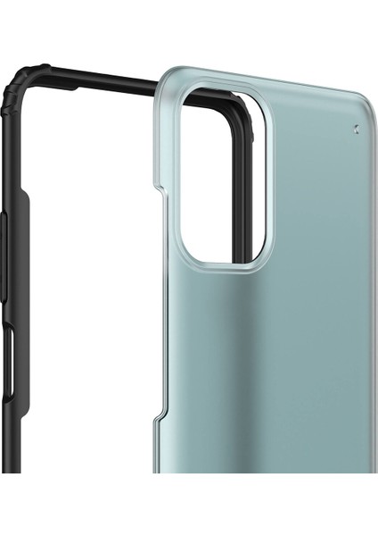 Xiaomi Redmi Note 10 Kılıf Silikon Kenarlı Arkası Buzlu Sert Volks Kapak