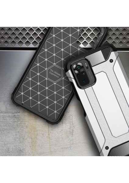 Xiaomi Redmi Note 10S Kılıf Ultra Korumalı Çift Katmanlı Armour Case