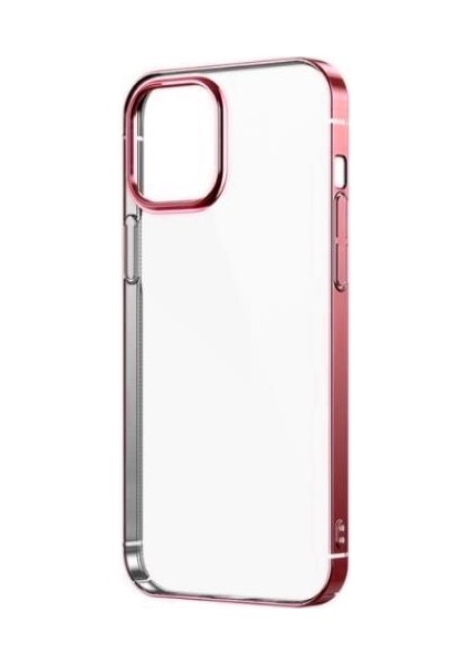 Apple Iphone 12 Pro Max Kılıf Renkli Kenarlı Sert Pixel Kapak