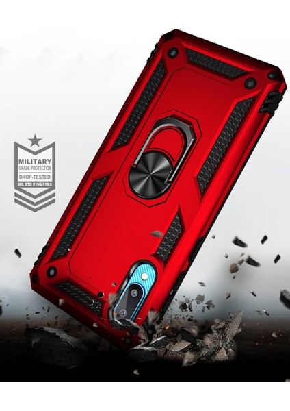 Samsung Galaxy A02 Kılıf Ultra Korumalı Yüzüklü Manyetik Vega Kapak