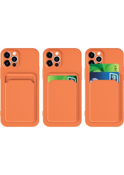 Apple Iphone 12 Pro Kılıf Kart Koymalı Renkli Lux Ofix Silikon
