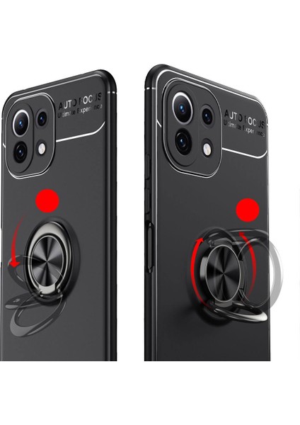 Xiaomi Mi 11 Lite Kılıf Yüzüklü Manyetik Ravel Silikon indirimleri